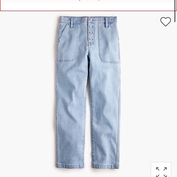 J Crew Straight Leg Crop Jeans Size 28 - Picture 1 of 6